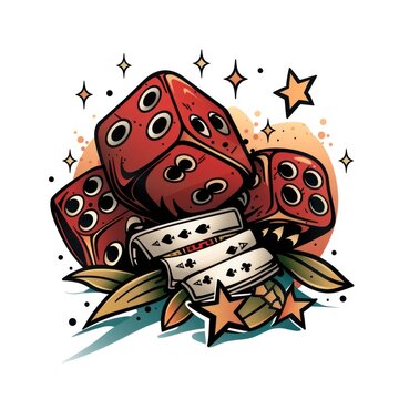 recommend clip art: Illustration of casino card cards game dice
