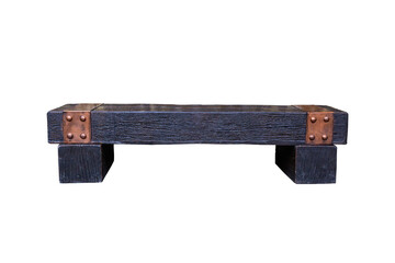 Concrete Long bench made to resemble wood