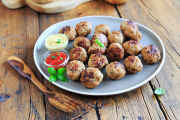 Hackfleisch Frikadellen