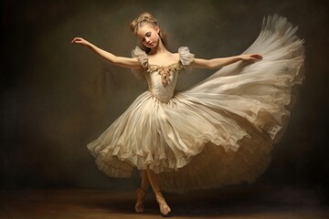 Fototapeta premium Ballerina dancing ballet entertainment.