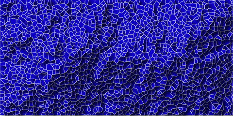 3D broken glass quartz vonoroi diagram vector background.Papercut geometric mosaic tiles pattern background.Seamless vintage vector background.
