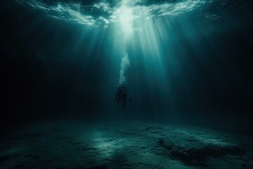 Underwater Sea underwater adventure swimming.