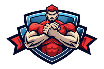 arm wrestling team logo. An atmosphere of strength and victory