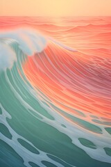 Captivating Convergence of Ocean and Sky in Vibrant Sunset Seascape - obrazy, fototapety, plakaty