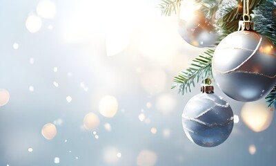Naklejka na ściany i meble christmas decoration on the tree