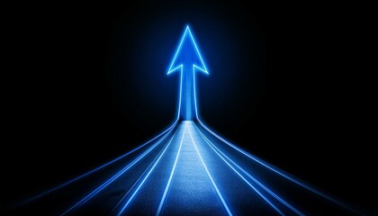 電撃の矢印が真っすぐに道を示している