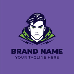 Superhero esport gaming mascot logo