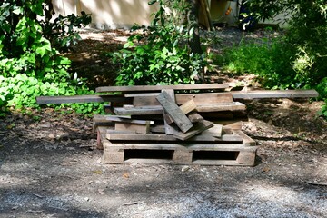 like a bench in the woods