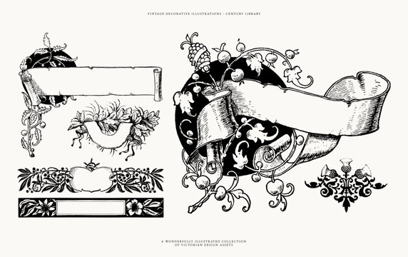 Vintage Decorative Banner Designs