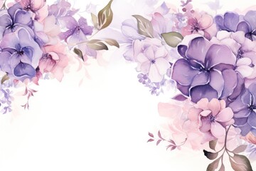 Obraz premium Bouquet border frame blossom pattern flower.