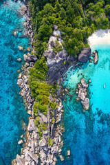Obraz premium Aerial view of Similan island in Phang Nga, Thailand