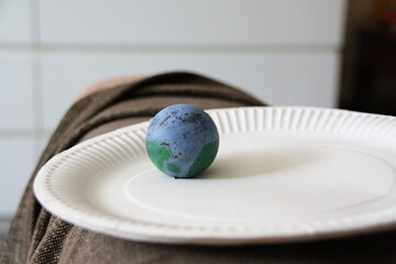 Don't eat the globe, earth it our home.