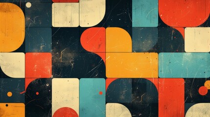 Grid Backgrounds: A vector design of a grid background with a retro style
