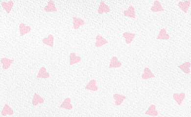 watercolor paper texture with hearts, background