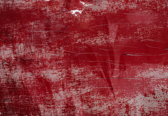 print out of ai generated paper texture sheet on glossy crumpled photo paper, cool red paper surface with realistic camera flash reflection, add your content via blend mode.