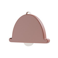 bell 3d icon and illustration