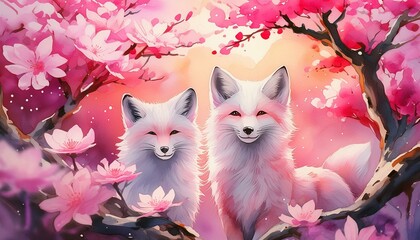 fox in the spring