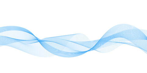 Blue and white abstract background with flowing particles. Digital future technology concept. Abstract blue paper wave background and abstract gradient and blue wave curve lines.	