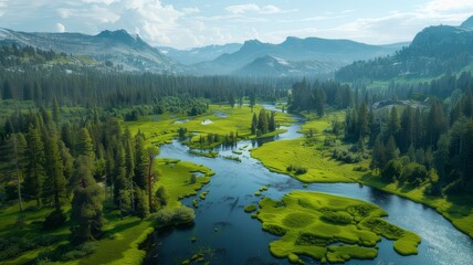 lake in the mountains