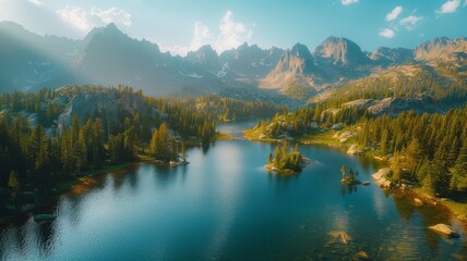 lake in the mountains