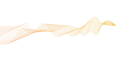 Abstract wavy lines flowing curve gradient color on transparent background. Abstract white background colorful lines. modern wavy stripes on white background isolated.	