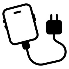 mobile phone with charging icon