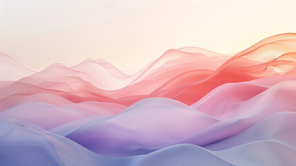 A minimalist masterpiece of soft, translucent layers, each a whisper of color, gently laid over one...