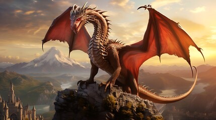Captivating Display of a Mighty Dragon's Strength




 - obrazy, fototapety, plakaty
