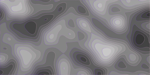 Black and white abstract background Abstracts Topographic map and white lines, contour background, Vector contour topographic map background. Topography Animation Motion. Slowly moving colorful lines.