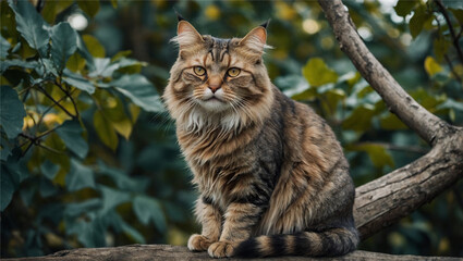portrait of a cat Generativ Ai