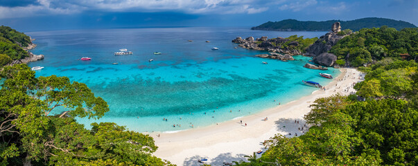 Fototapeta premium Aerial view of Similan island in Phang Nga, Thailand