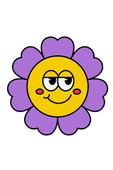 Kawaii Smiley Face Sticker: Cute Character for Any Project