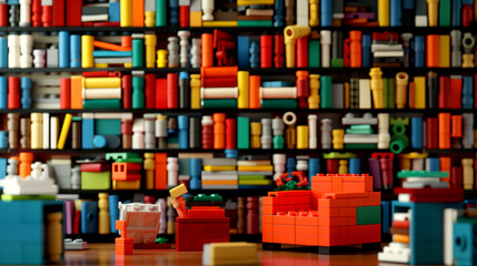 the library lego style
