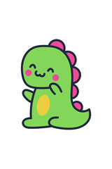 Kawaii Smiley Face Sticker: Cute Character for Any Project