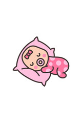 Kawaii Smiley Face Sticker: Cute Character for Any Project