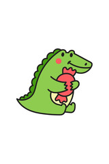 Fototapeta premium Kawaii Smiley Face Sticker: Cute Character for Any Project