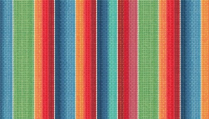 Blanket stripes seamless vector pattern. Background for Cinco de Mayo party decor or ethnic mexican fabric pattern