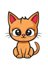 Kawaii Smiley Face Sticker: Cute Character for Any Project