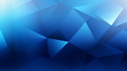 Gentle and soft focus image of an abstract pattern made of blue triangles in various tones