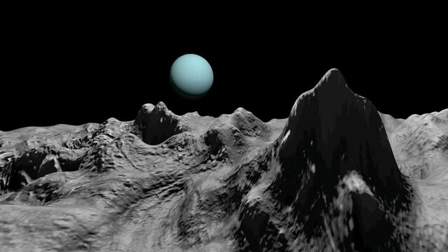 Miranda's view of Uranus from Earth