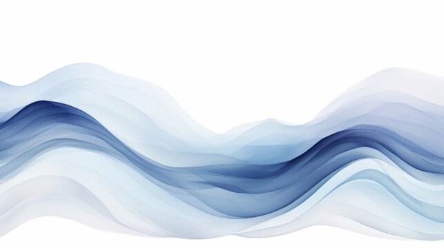 This image showcases waves featuring varied shades of blue, creating a calming and soothing abstract reference to nature's serene ocean waves