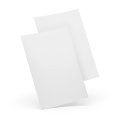 A4 Paper Letterhead Mockup on Isolated Background