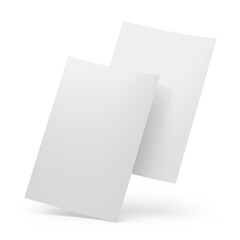 A4 Paper Letterhead Mockup on Isolated Background