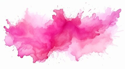 This image depicts a dynamic motion effect with pink watercolor creating an impression of energy and life