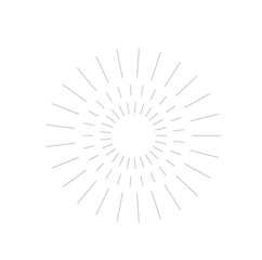 Obraz premium PNG, Bursting rays sunrise firework sunburst burst for logotype, emblem, logo, tag, stamp, banner. Set of vintage hand drawn sunburst rays design elements, explosion black rays. Vector illustration