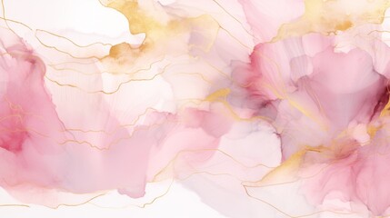 Fototapeta premium Abstract pink and gold marble texture with natural patterns for luxury background or elegant wallpaper design