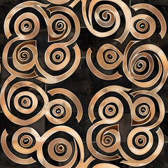 Fabricate a seamless tile with Celtic spirals