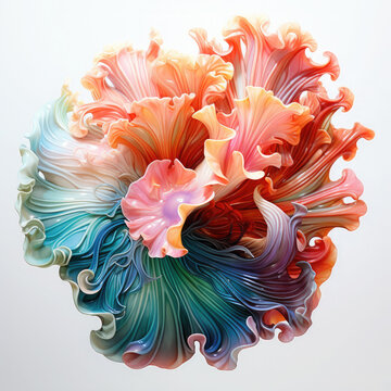 recommend clip art: Watercolor colorful Nudibranch Illustration, Generative Ai