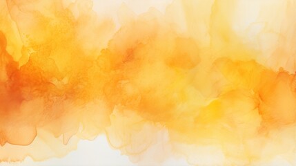 A warm-toned backdrop with a blend of orange watercolor ink stains creating an abstract effect