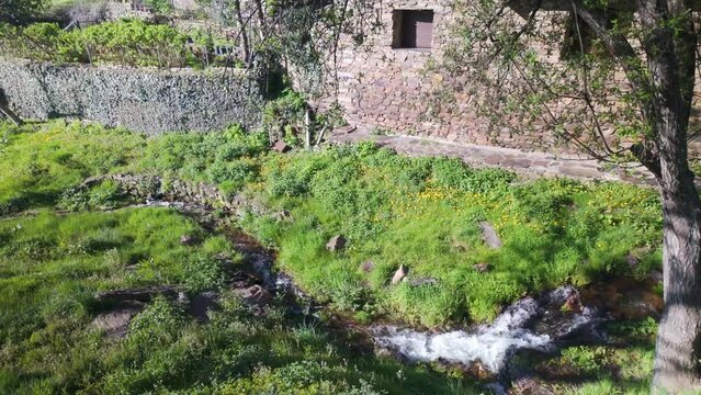 The town of Valverde is where streams pass through the center of the town, Guadalajara.